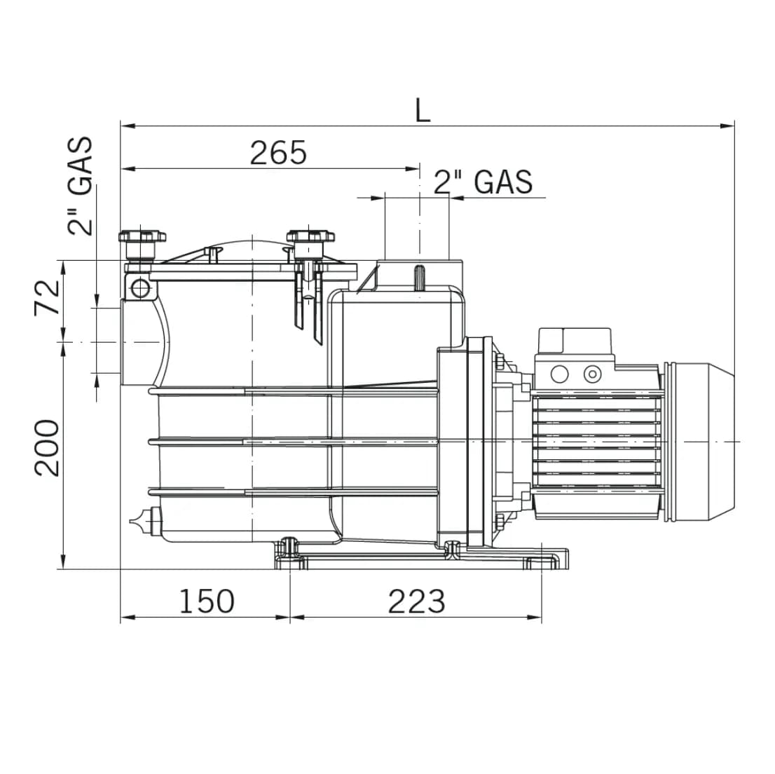 Насос ND.2-24M С префильтром 22,1 м3/ч Н=10 230 B 1,1 кВт
