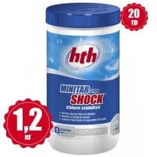 Быстрый стабилизированный хлор в таблетках HTH 1, 2 кг по 20 гр MINITAB SHOCK