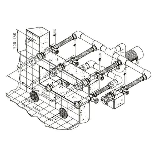 Установка гидромассажная Hugo Lahme Combi-Whirl 4 (8630020)