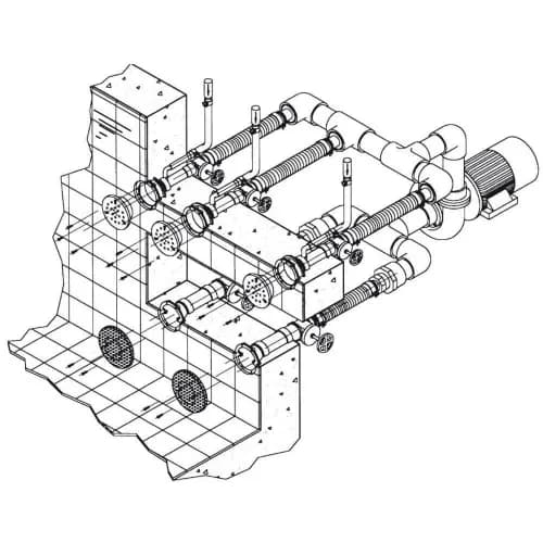 Установка гидромассажная Hugo Lahme Combi-Whirl 3 (8650020)